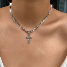 Load image into Gallery viewer, Gold Cross Pendant Necklace