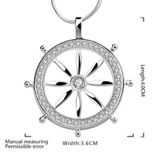 Load image into Gallery viewer, Silver Necklaces with CZ crystal Zircon stone pendants