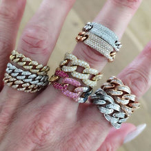 Load image into Gallery viewer, Cuban Link Chain Rings (3 colors)