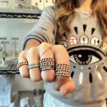 Load image into Gallery viewer, Cuban Link Chain Rings (3 colors)